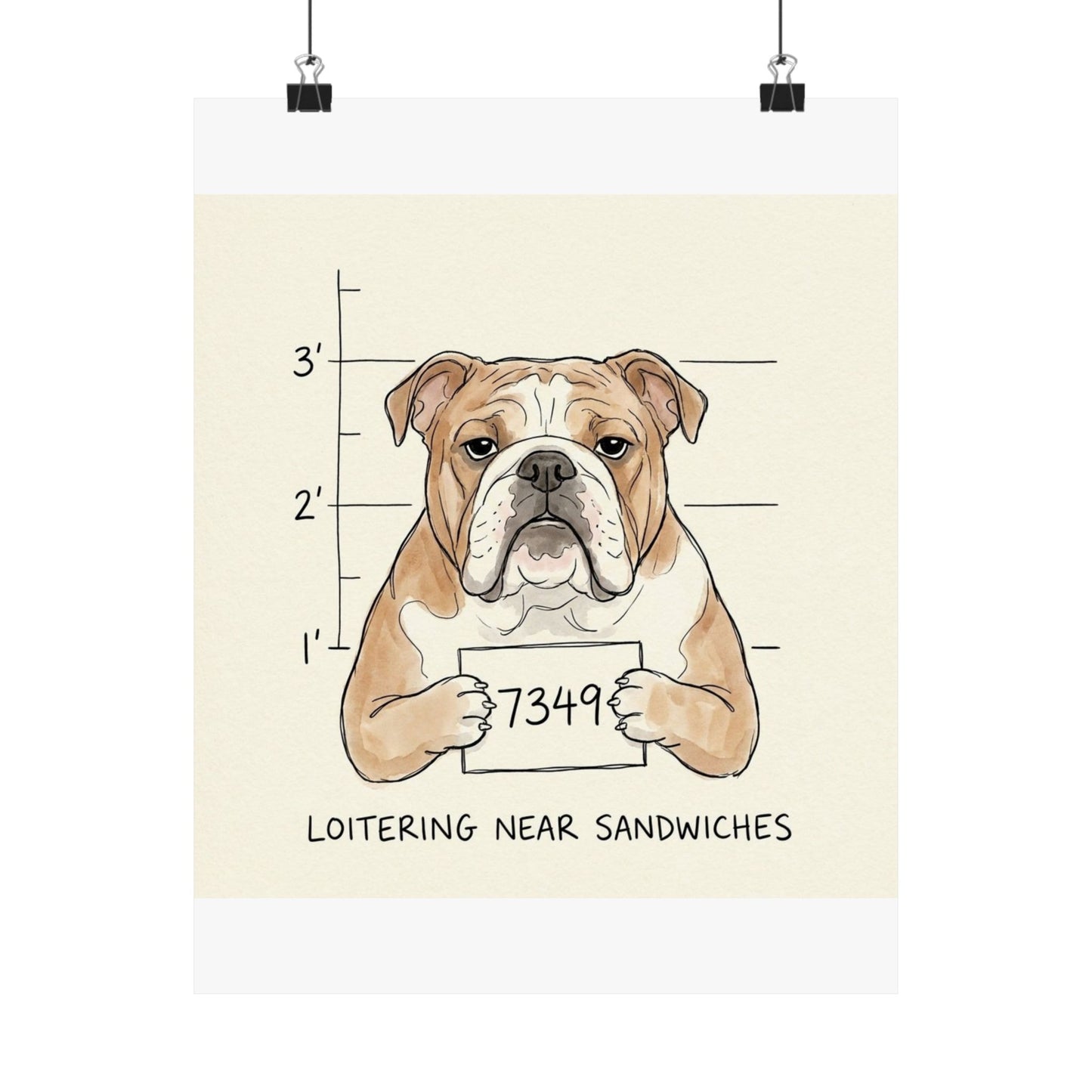 Loitering Near Sandwiches – Matte Art Print