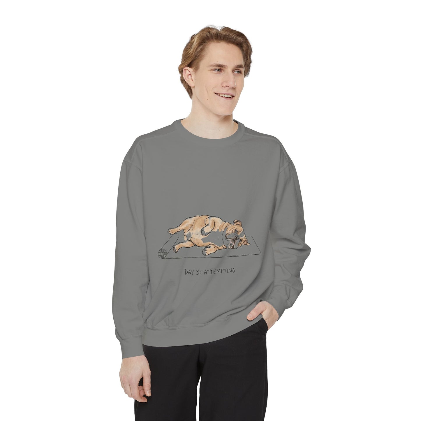 Day 3: Attempting – Comfort Colors Sweatshirt (Grey)