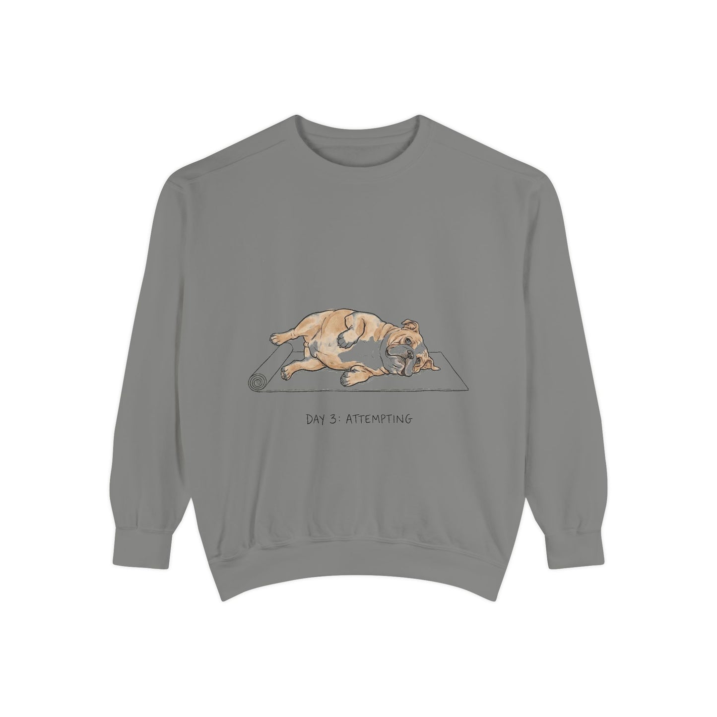 Day 3: Attempting – Comfort Colors Sweatshirt (Grey)