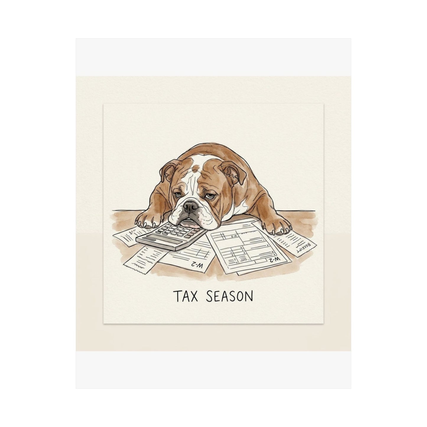 Tax Season – Matte Art Print