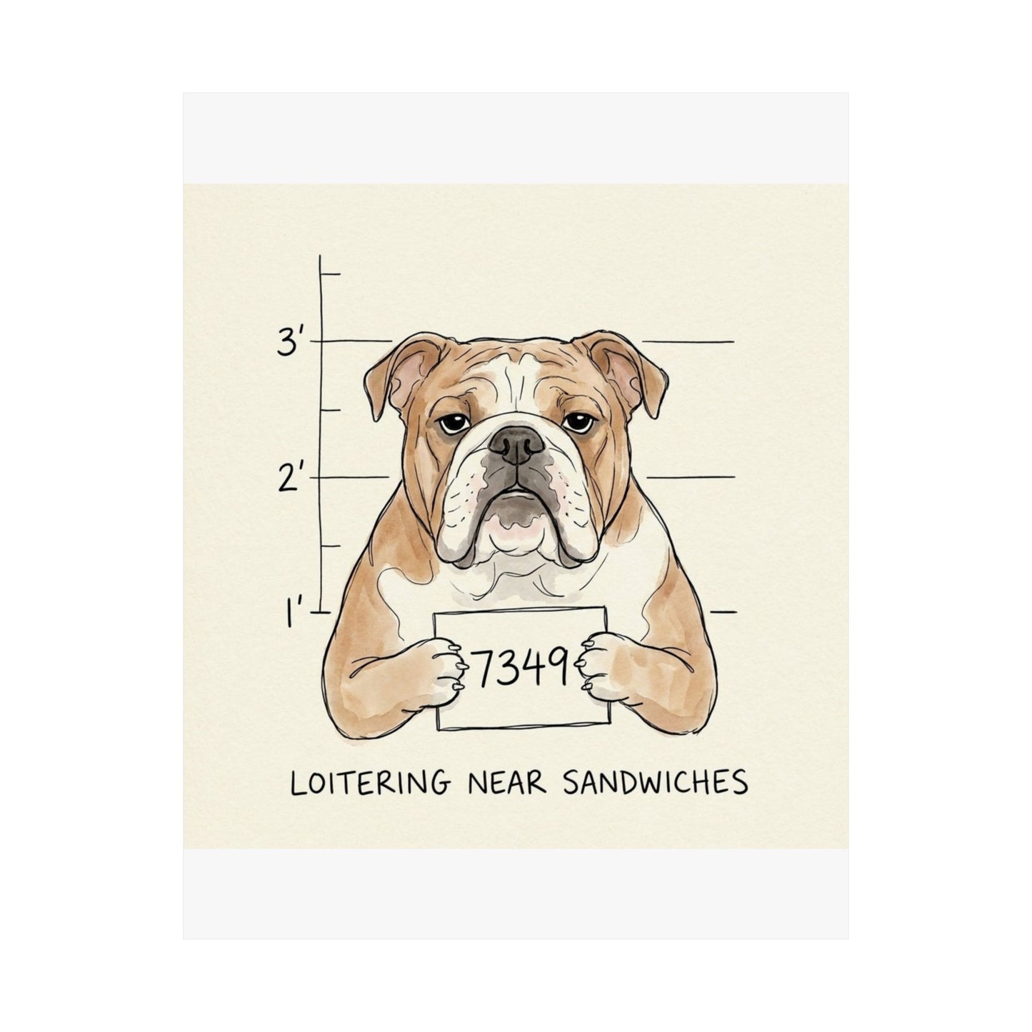 Loitering Near Sandwiches – Matte Art Print