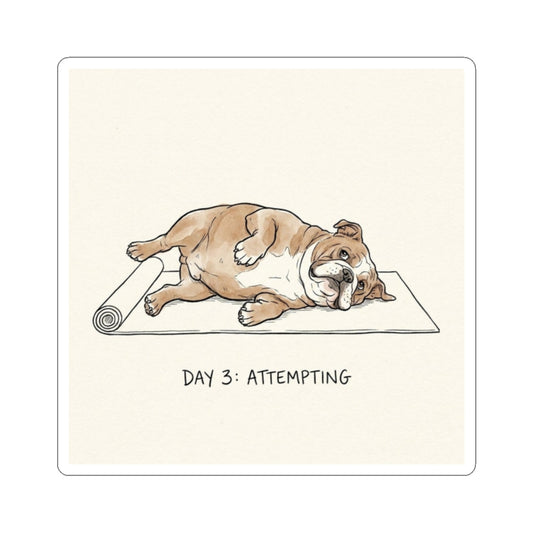 Yoga, Day 3 – Kiss-cut Sticker